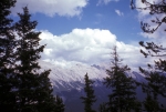 From mountain top in Banff