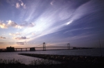 Sunset over the bridge