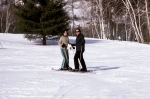 Peter and Eve on skis