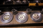 Exhibits in the bucky ball building