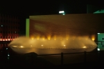Hotel pool at night