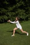 Girl catching it