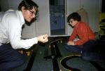 David and Peter with train